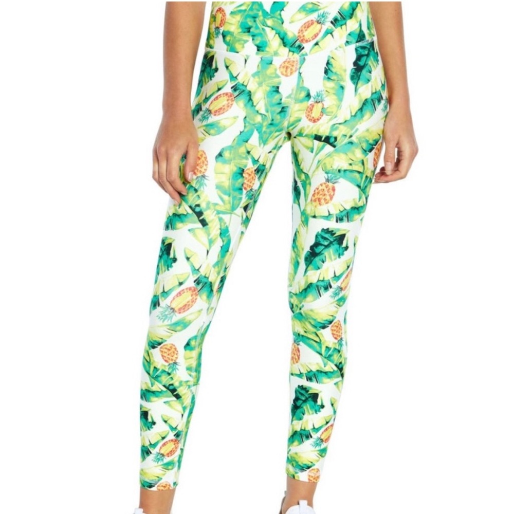 Wildfox Green Pineapple Print Leggings